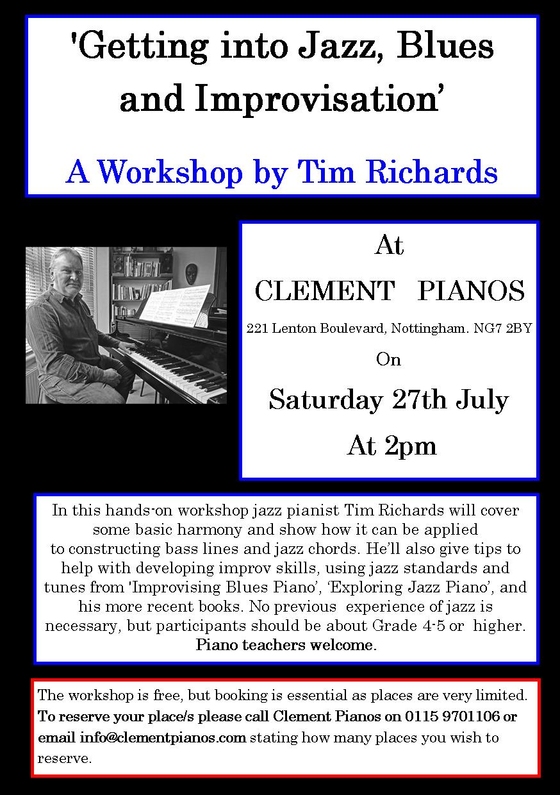 Jazz, Blues and Improvisation workshop by Tim Richards