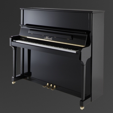 New Haessler upright pianos back in stock.
