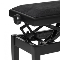 Stagg hydraulic adjustable stool in black